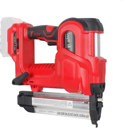Elektrische Nagelmachine - Accu Tacker - Hout Bewerken - Draadloos Ontwerp - 200+200 Spijkers - Rood