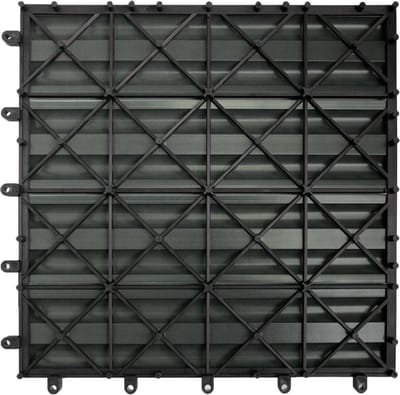 66 x wpc terrasplanken - grijs - 30x30cm - 6 m²