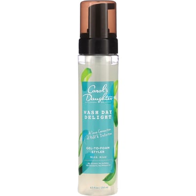 Carol's Daughter, Wash Day Delight, Gel-to-Foam Styler with Aloe, 8.5 fl oz (250 ml) blue