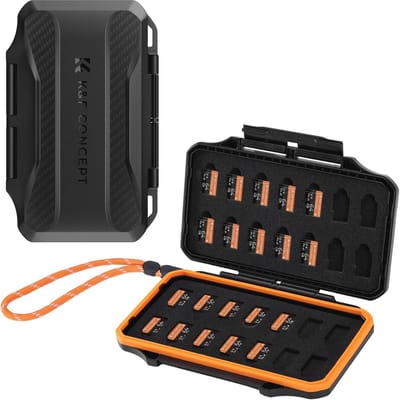 Micro SD Kaart Case voor 28 Micro SD (TF) Kaarten - Lichtgewicht Waterdichte en Schokbestendige Organizer