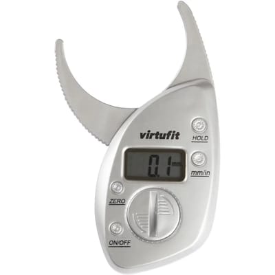 VirtuFit Huidplooimeter - Digitale Vetpercentagemeter - Vet meter - Grijs