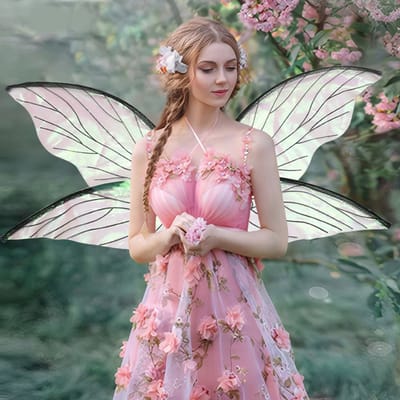Elfenvleugels voor Volwassenen en Kinderen – Lichtgewicht Organza Feeënvleugels – Cosplay, Carnaval en Kostuumaccessoires