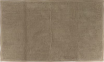 Tendance Badmat microfiber - laagpolig - taupe - 45x75 cm - absorberend - badkamer - antislip - zacht