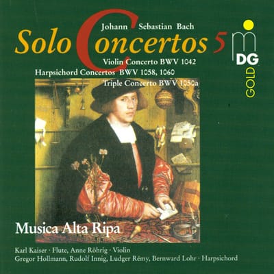 Gregor Hollmann, Rudolf Innig, Bernward Lohr, Ludger Remy, Musica Alta Ripa - J.S. Bach: Complete Solo Concertos Vol 5 (CD)