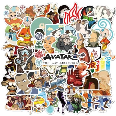 50 stuks Avatar The Last Airbender Stickers Doe-het-zelf Waterdichte Decals Voor Scrapbooking Telefoon Bagage Skateboard Appa Thema gray