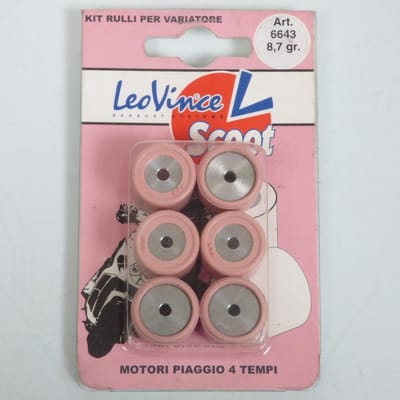 Galet rouleau de variateur Leovince pour Scooter Piaggio 150 Fly 2004 à 2010 19x17 8.7Grs Neuf