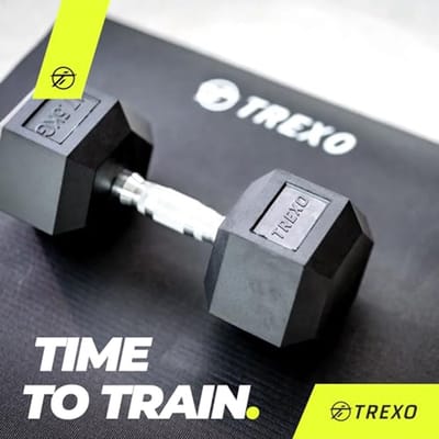 Hexagon Halters van 2,5 kg tot 35 kg - Duurzaam Rubber voor Krachttraining Thuis met Ergonomische Grip