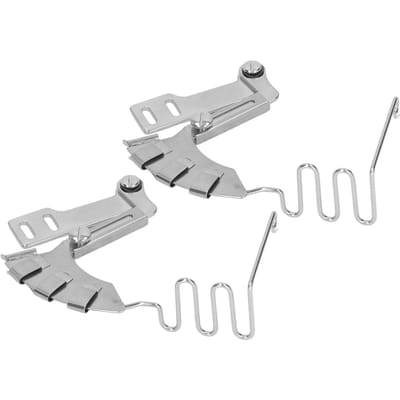 2 Stuks Lockstitch Naaimachine Binder 30mm 4 in 1 Spiegel RVS Dubbelgevouwen Binder voor Vlakbed Naaien white