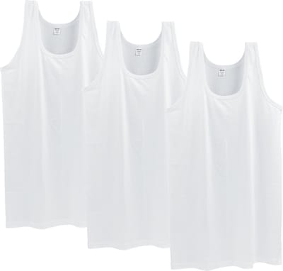 3 stuks SQOTTON onderhemd - King size - wit - Maat- 4XL/5XL