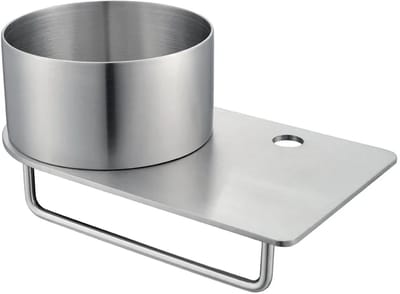 DutchLine - Toiletplanchet met waskom - 360x210x165 - Met Kraangat – RVS