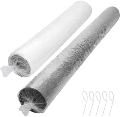 Allecto - Jumbo Opbergzak - Transparante Opbergzak voor Tapijten met Rits - 330 x 66 cm - Ruimtebesparend - Geschikt voor Opslag - Duurzaam