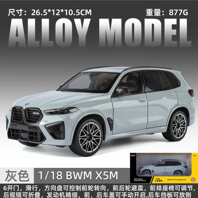 1:18 Bmw X5M X5 Suv Tout-Terrain Suv Métal Alliage Modèle Réduit Voiture Moulée Sous Pression Simulation Miniature Cadeau de Vacances & Ornement Tendance pour la Maison