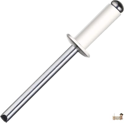 Popnagels - Blindnagels - Bevestigen Platen - Aluminium Kop - 32 x 12 mm - Wit