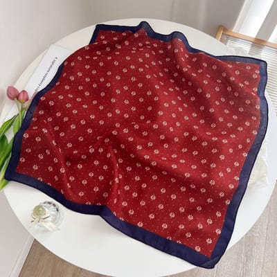Zijden sjaal-stijl zijden sjaal voor dames - Kleurblokkenprint - Fris en delicaat - Decoratieve shawl over shirts-SJ0230 Benut je gevoel voor mode optimaal!