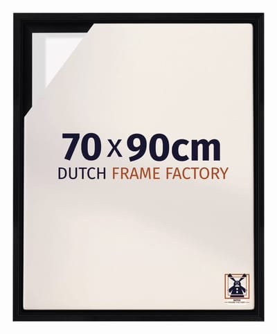 Baklijst 70x90 cm - Zwart Mat - Geschikt voor Canvasdoek - MDF Baklijst Lausanne