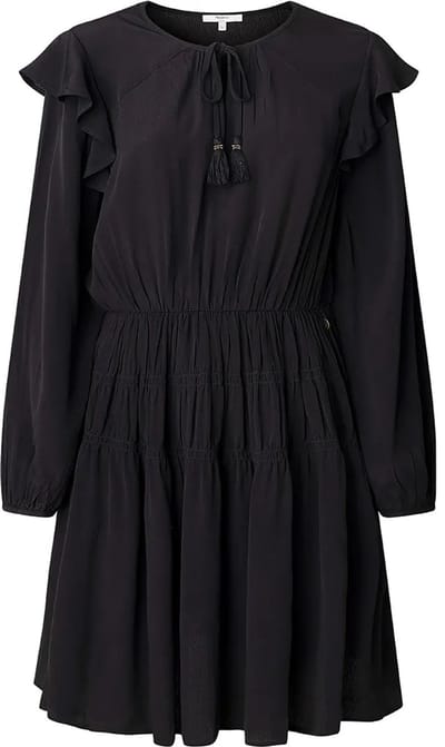 Pepe Jeans Emma Korte Jurk Met Lange Mouwen Zwart XS Vrouw