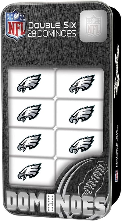 NFL Sports Domino's - Blauw - 7.5" x 2" x 4.5"