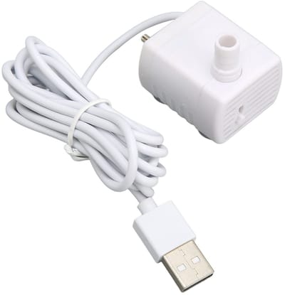 Allecto - Huisdier Waterfontein - USB-Aangedreven - Stil en Duurzaam - Wit - Drinkdispenser - Verstelbare Waterstroom - Geschikt voor Katten en Honden