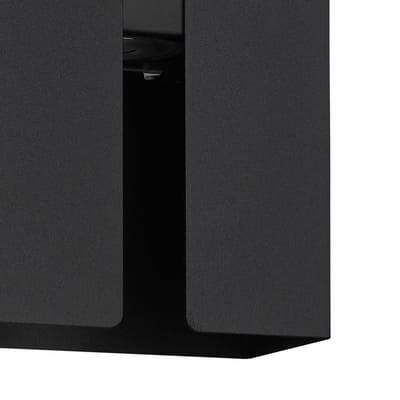 EGLO LED buiten wandlamp Briscola, zwart, hoogte 20 cm, metaal, CCT
