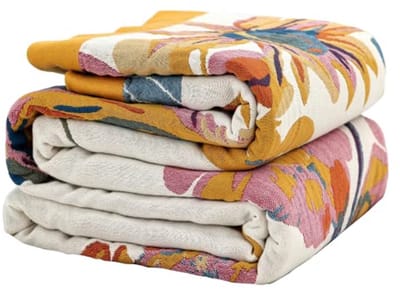 Biologisch Katoenen Sofa Deken - Luxe Boheemse Plaid voor 2-3 Zits Settees - 150x200 cm