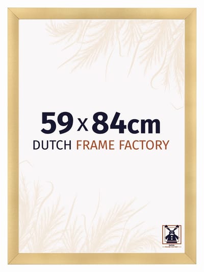 Fotolijst 59x84 cm - MDF - Goud Mat - Praag