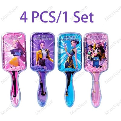 1/4 STKS Nieuwste KPop Demon Hunter Kam Rumi Perifere Serie Mode Kussen Massage Kam Cartoon Anime Student Kam Geboortedatum Cadeau