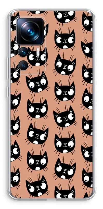Case Company® - Hoesje geschikt voor Xiaomi 12T hoesje - Kat - Soft Cover Telefoonhoesje - Bescherming aan alle Kanten en Schermrand
