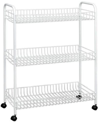 Metaltex - Trolley Grande - 3 verdiepingen - 63x34x86 cm - Wit