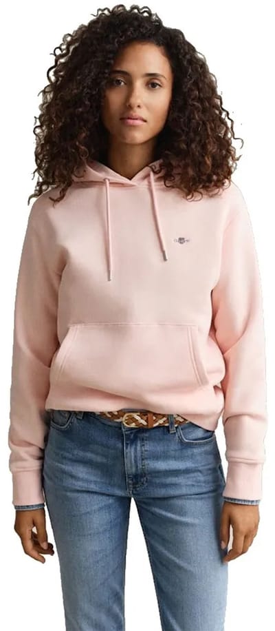 Gant Shield Hoodie Roze L Vrouw