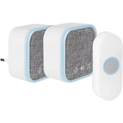Exin Gong Set - Batterij/plug-in - Beldrukker - Wit