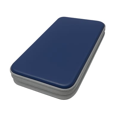Purepeak CD Hoes Opbergmap - DVD Hoesjes Case - Opslag voor 96 CD's - Auto Map - Donkerblauw