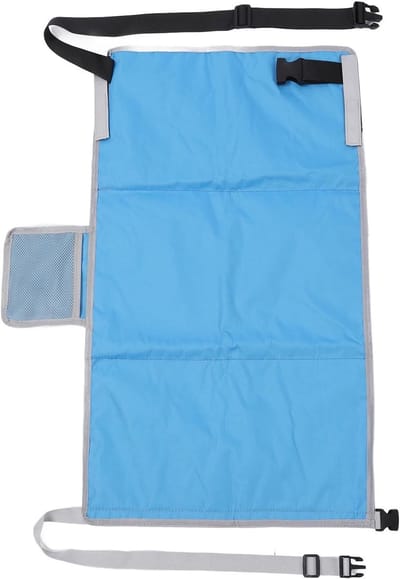 Vliegtuigstoelverlenger Kinderen - Vliegtuigbed Peuterextensie - Comfortabel Reizen - Verstelbare Lengte - 77 x 43 cm - Grijs