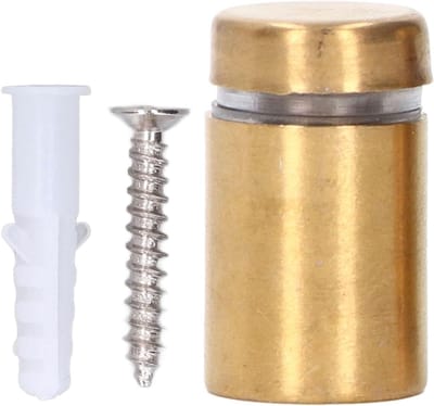 12 Stuks Rvs Wandafstandhouders voor Glas en Acryl, 12x20mm, Ideaal voor Bevestiging en Decoratie