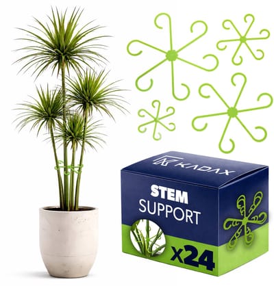 KADAX plantensteunset in 4 maten, 24 stuks, plantensteunen voor kamerplanten, kunststof steunen voor vaste planten, plantenaccessoires, steunen voor plantenstengels