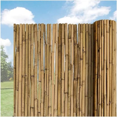 Bamboe Omheiningspanelen - Natuurlijke Tuinschermen - Terras Achtertuin - Weerbestendig Ecologisch - 1.2 x 1 m - Natuurlijk