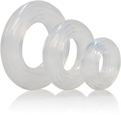 CalExotics - Premium Silicone Ring Set - Rings Transparant