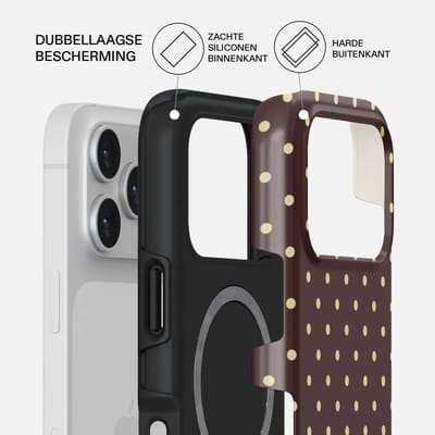 Burga Tough Backcover geschikt voor MagSafe geschikt voor iPhone 17 Pro Max - Sorry Busy