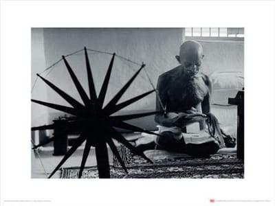 Kunstdruk Time Life - Gandhi 30x40cm