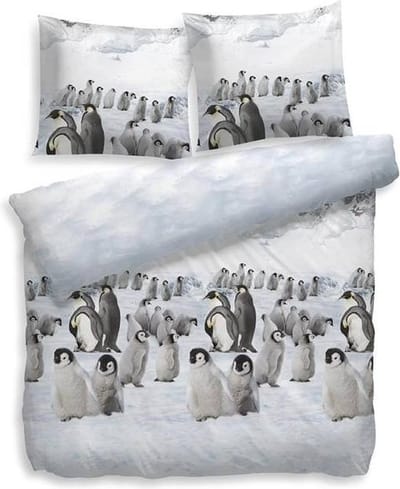 Heckett & Lane Wiggles - Flanel - Dekbedovertrek - Lits-jumeaux - 240x200/220 cm + 2 kussenslopen 60x70 cm - Grijs