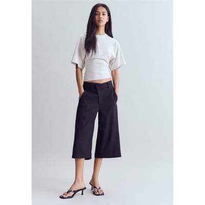 Stradivarius B08 T-shirt met Japanse korte mouwen  Steen XS
