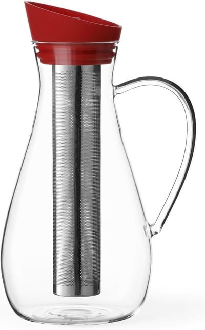 Viva Scandinavia - Hydratatie Infusion Karaf voor Icetea - Incl Filter - 1,5 liter - Rood