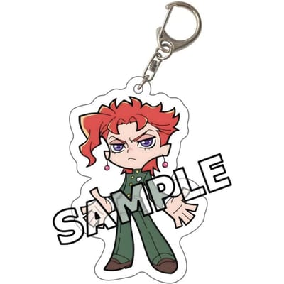 2026 Nieuwe JoJo's Bizarre Avontuur Chibi Acryl Sleutelhanger JJBA Jotaro Giorno Jolyne Dio Josuke Bruno Sleutelhanger Kawaii Anime Tas Cadeau 6 cm gray