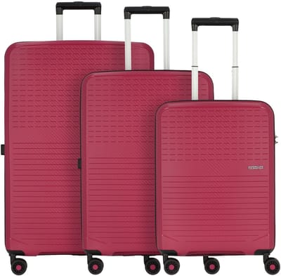 American Tourister Summer Hit 4 wielen Kofferset 3-delig - Harde bagage - TSA slot - viva magenta
