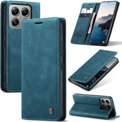 CaseMe Hoesje - Geschikt voor Xiaomi 14T Pro Hoesje - CaseMe 013 Book Case - Blauw