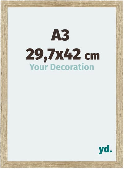 Your Decoration - Fotolijst A3 29,7x42 cm - MDF - Sonoma Eiken - Mura