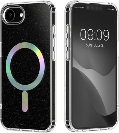 kwmobile Hoesje compatibel met Apple iPhone 17e / iPhone 16e Smartphonehoesje – Hardcase met TPU-bumper – Beschermhoes compatibel met MagSafe – Camerabescherming
