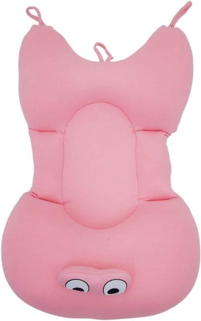 Babybadkussen, voor plezier en veiligheid, met microparels die helpen om de baby warm te houden, gemaakt van hypoallergene, niet-giftige en mijtbestendige materialen, kleur: roze