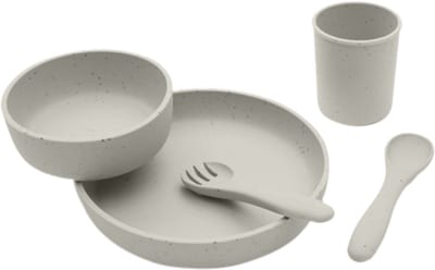 Kikkaboo Eetset - 5 Delig - Platina Siliconen - Zand