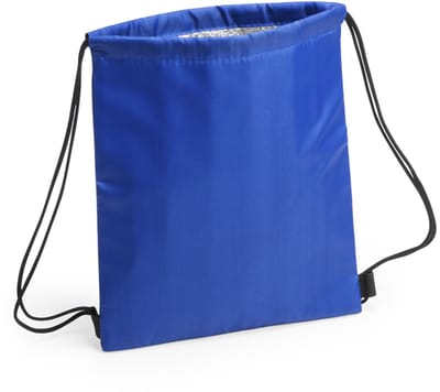 Koeltas rugzak - blauw - 27 x 33 cm - koeltassen met koordje - lunch rugtasje