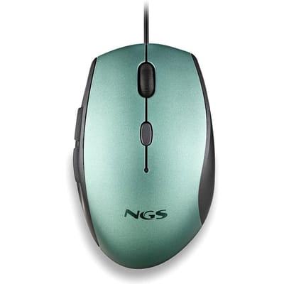 NGS Moth Ergonomische Bedrade Muis met USB Type-C - Lichtblauw